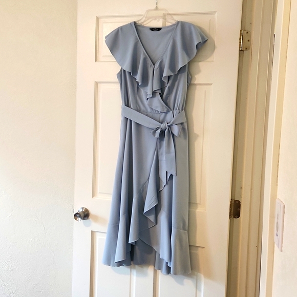 Wrap Ruffle Dress - Picture 2 of 7